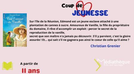 Coup de Coeur jeunesse : Pour l'amour de Vanille de Christian Grenier (Bayard Jeunesse)