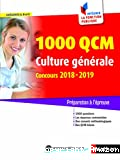 1000 QCM culture générale concours 2018-2019
