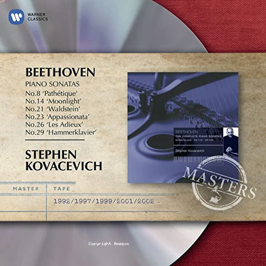 Van Beethoven - sonates pour piano n°8, 14, 21, 23, 26, 29