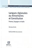 Langues régionales ou minoritaires et Constitution