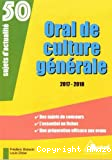 Oral de culture generale 2016-2017 sujets d'actualite