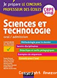 Sciences et technologie - Professeur des écoles - Oral, admission - CRPE 2018