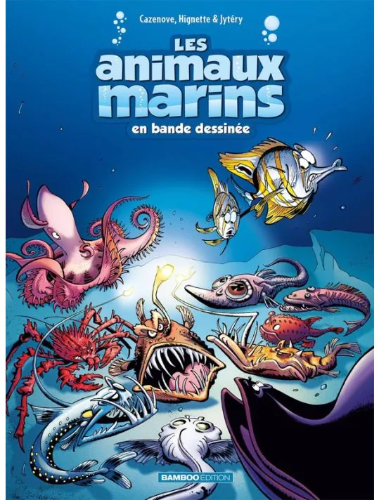 Les animaux marins en bande dessinée