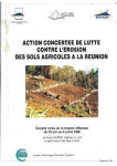 Action concertée de lutte contre l'érosion des sols agricoles à La Réunion