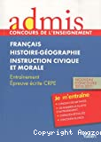 Français, histoire-géographie, instruction civique et morale