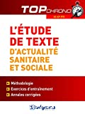 L'étude de texte d'actualité sanitaire et sociale