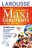 Dictionnaire Maxi débutant