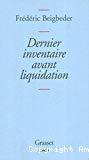 Dernier inventaire avant liquidation