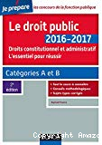 Le droit public, 2016-2017