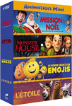 Animation - Coffret 4 films (Mission : Noël - Les aventures de la famille Noël + Monster house + Le monde secret des Emojis...)
