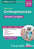 Concours orthophoniste / annales corrigées : concours 2018